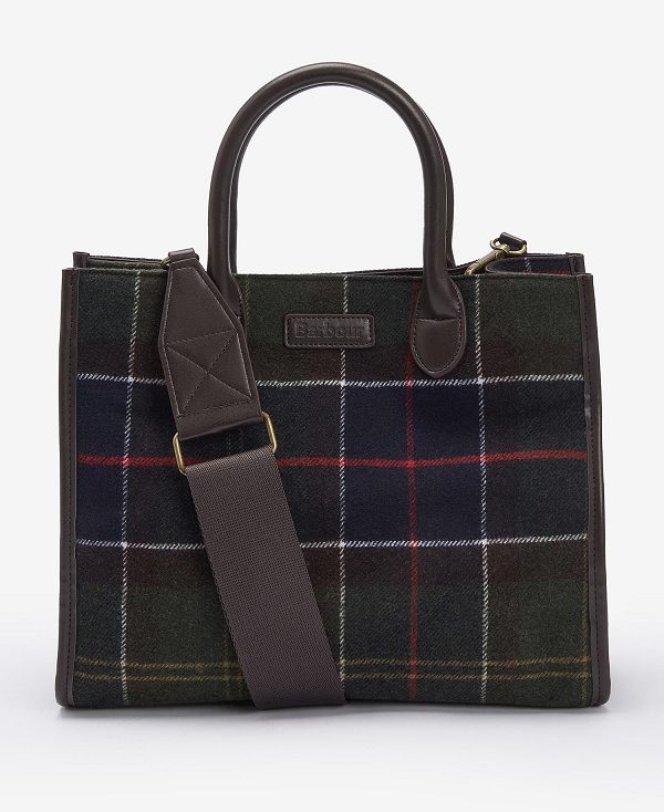 Barbour Barrhill Tartan Tote Bag Classic Tartan | BABO89984