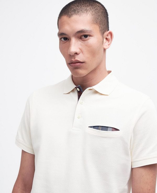 Barbour Barwick Polo Shirt White | BABO88120