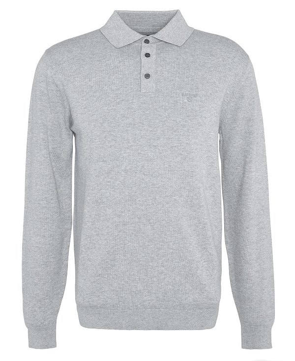 Barbour Bassington Polo Shirt Grey | BABO88594