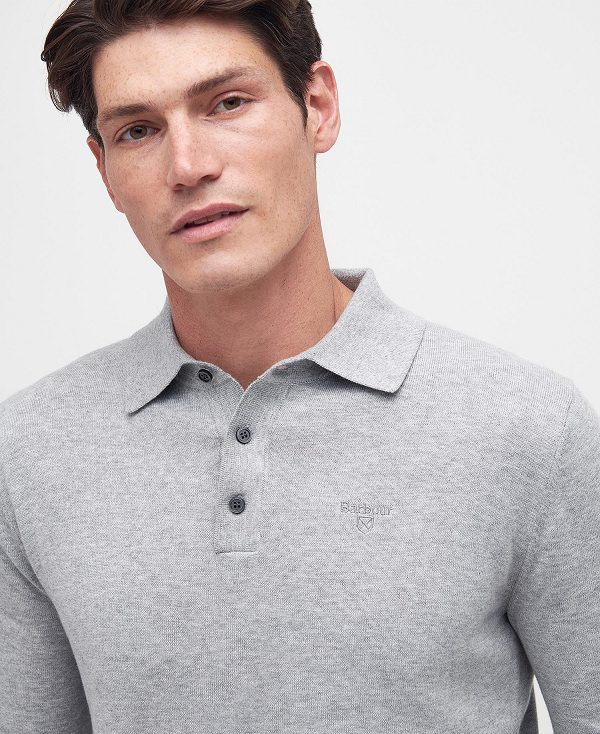 Barbour Bassington Polo Shirt Grey | BABO88594