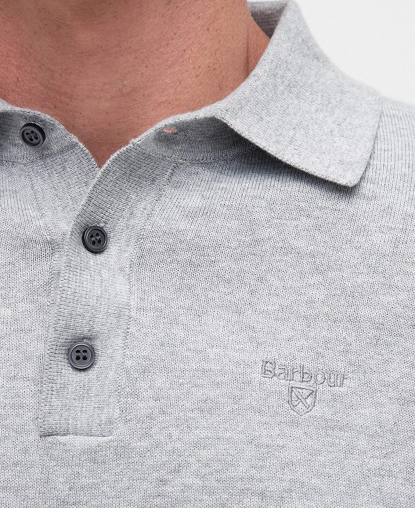 Barbour Bassington Polo Shirt Grey | BABO88594