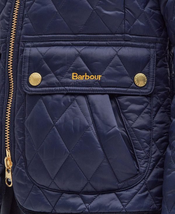 Barbour Beadnell Fitted Quilted Jacket Navy/Classic | BABO89341