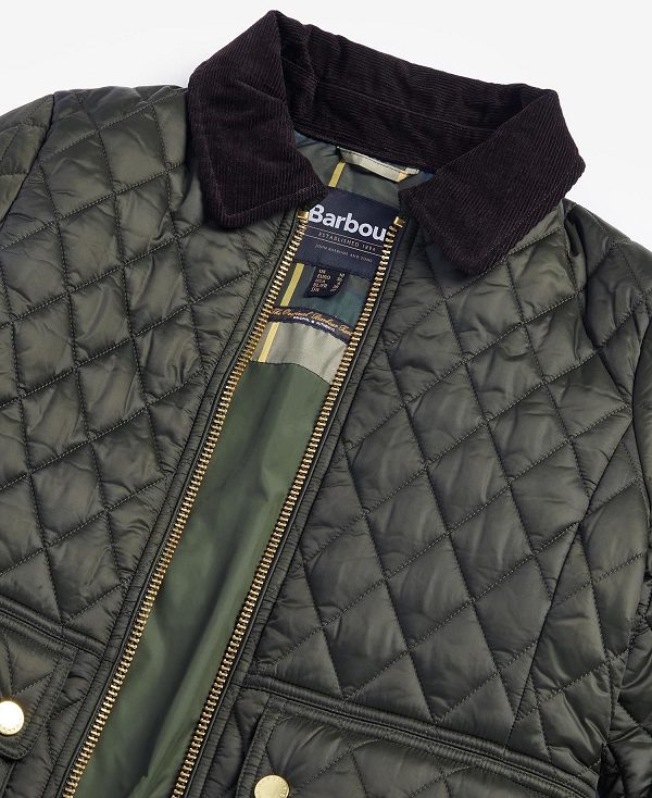 Barbour Beadnell Fitted Quilted Jacket Sage/Ancient | BABO89351