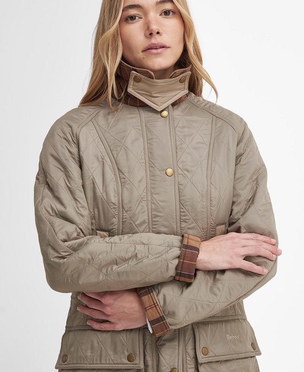 Barbour Beadnell Polarquilt Jacket Sand Dune/Brown | BABO89325