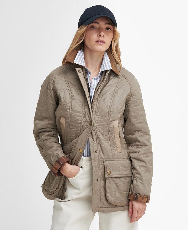 Barbour Beadnell Polarquilt Jacket Sand Dune/Brown | BABO89325