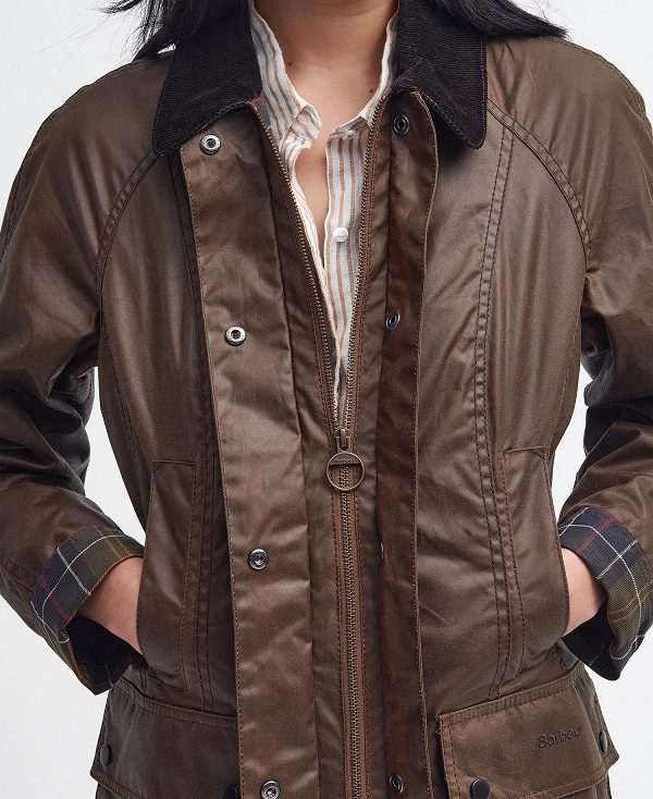 Barbour Beadnell® Waxed Jacket Bark | BABO89195