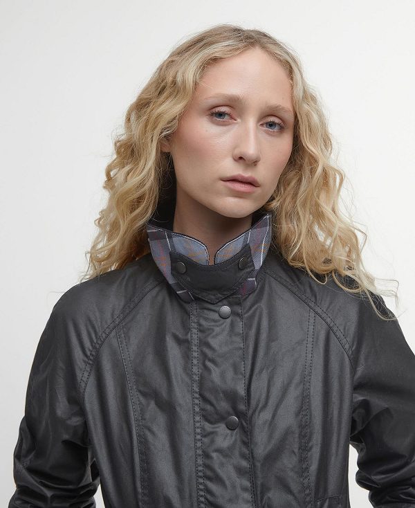 Barbour Beadnell® Waxed Jacket Black | BABO89188