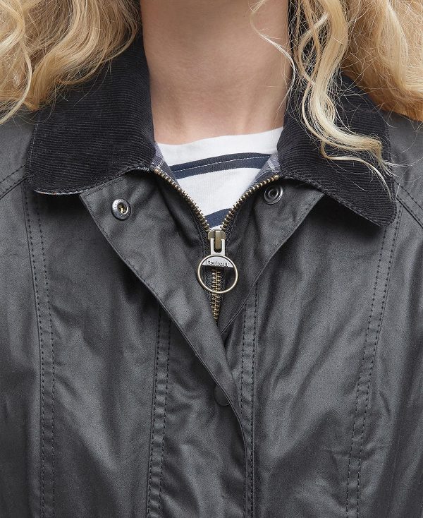 Barbour Beadnell® Waxed Jacket Black | BABO89188