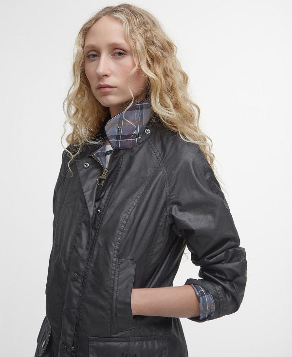 Barbour Beadnell® Waxed Jacket Black | BABO89188