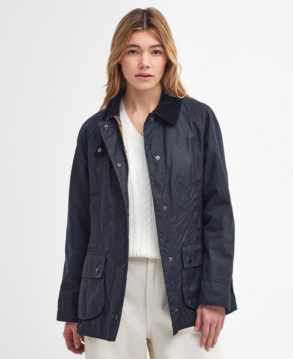 Barbour Beadnell® Waxed Jacket Navy | BABO89181