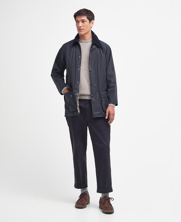 Barbour Beaufort® Waxed Jacket Navy | BABO87181