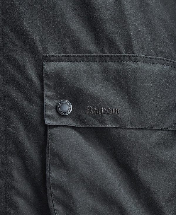 Barbour Beaufort Waxed Mac Classic Grey | BABO87268