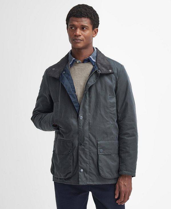 Barbour Beaufort Waxed Mac Classic Grey | BABO87268