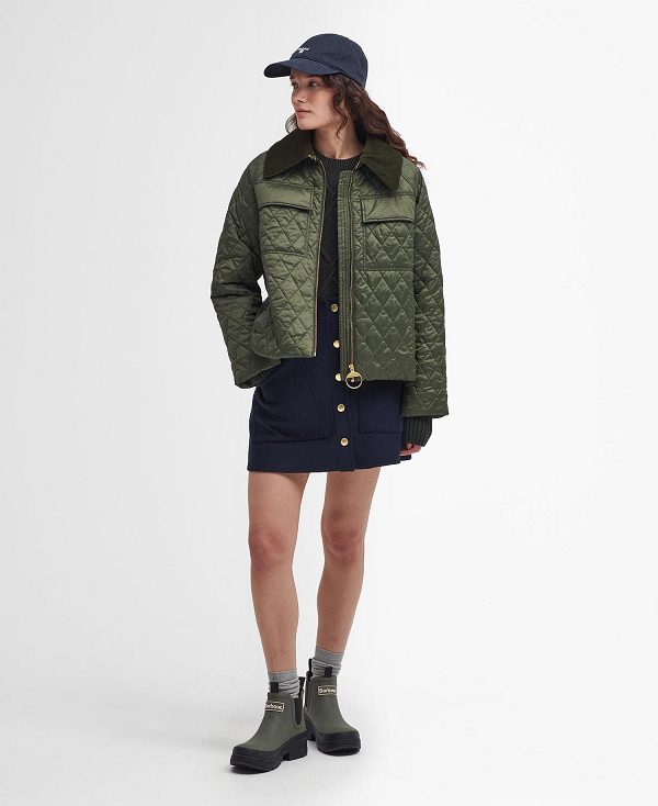 Barbour Beauly Quilted Jacket Olive/Ancient | BABO89362