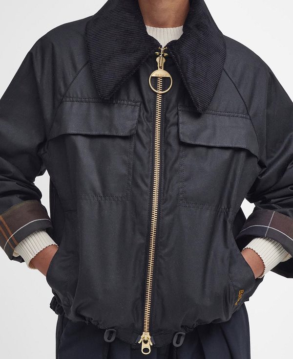 Barbour Beauly Waxed Jacket Black/Classic | BABO89245