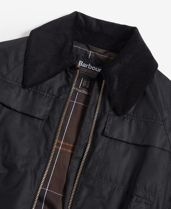 Barbour Beauly Waxed Jacket Black/Classic | BABO89245