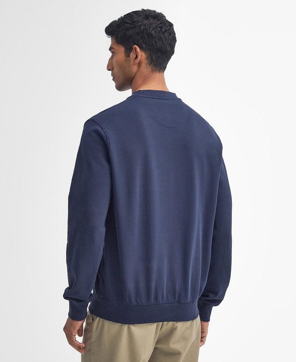 Barbour Beckhill Sweatshirt Classic Navy | BABO88478