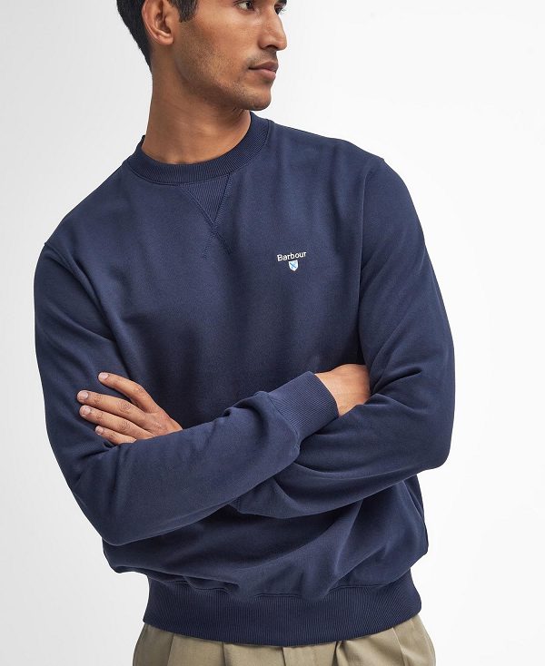 Barbour Beckhill Sweatshirt Classic Navy | BABO88478