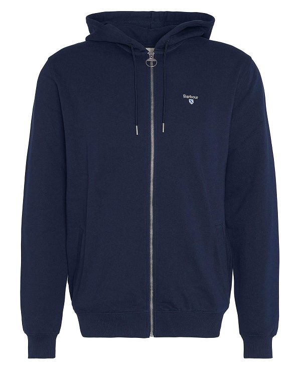 Barbour Beckhill Zip-up Hoodie Classic Navy | BABO88480