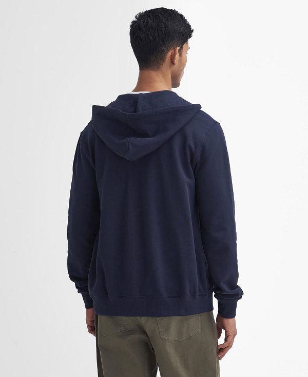 Barbour Beckhill Zip-up Hoodie Classic Navy | BABO88480