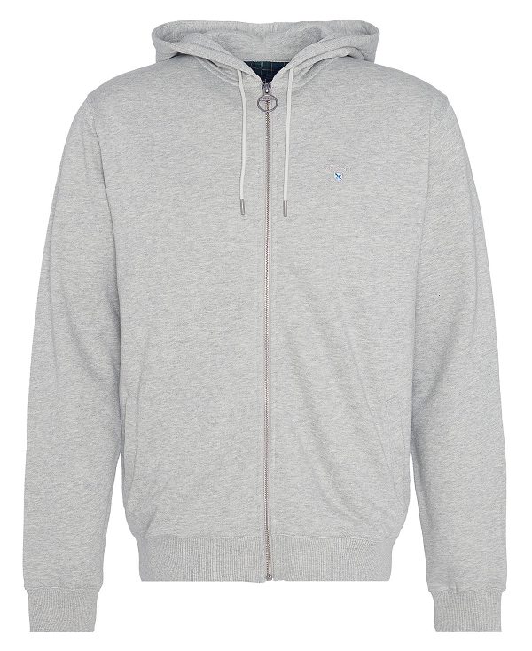 Barbour Beckhill Zip-up Hoodie Grey | BABO88473