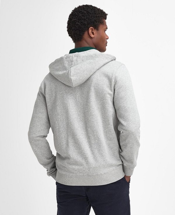 Barbour Beckhill Zip-up Hoodie Grey | BABO88473