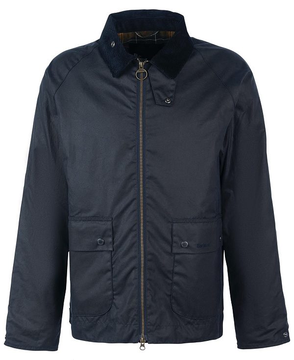 Barbour Bedale Short Wax Jacket Navy | BABO87230