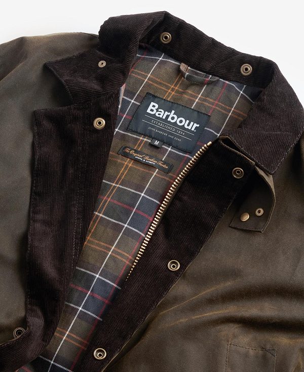 Barbour Bedale Waxed Trench Coat Olive | BABO87271