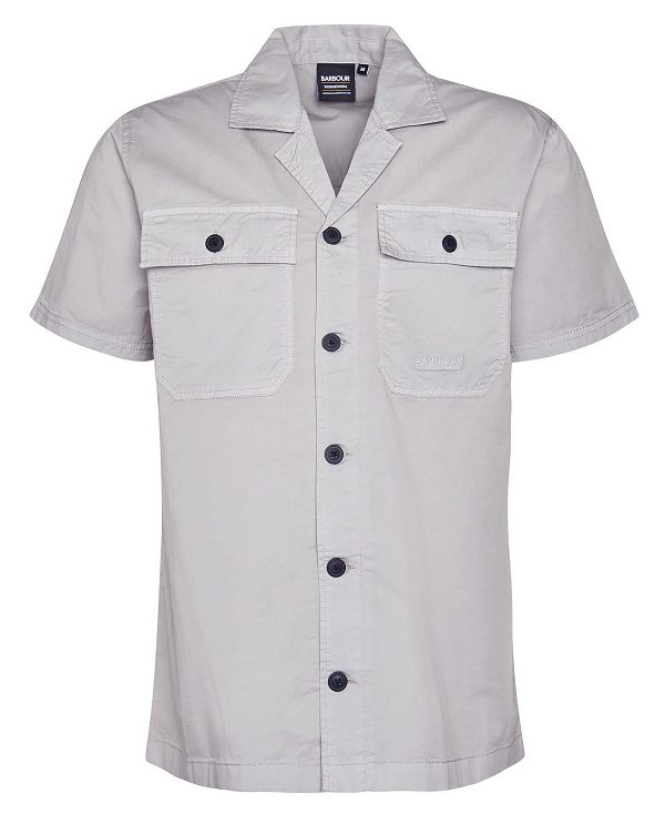 Barbour Belmont Regular Short-sleeved Shirt Ultimate Grey | BABO87747