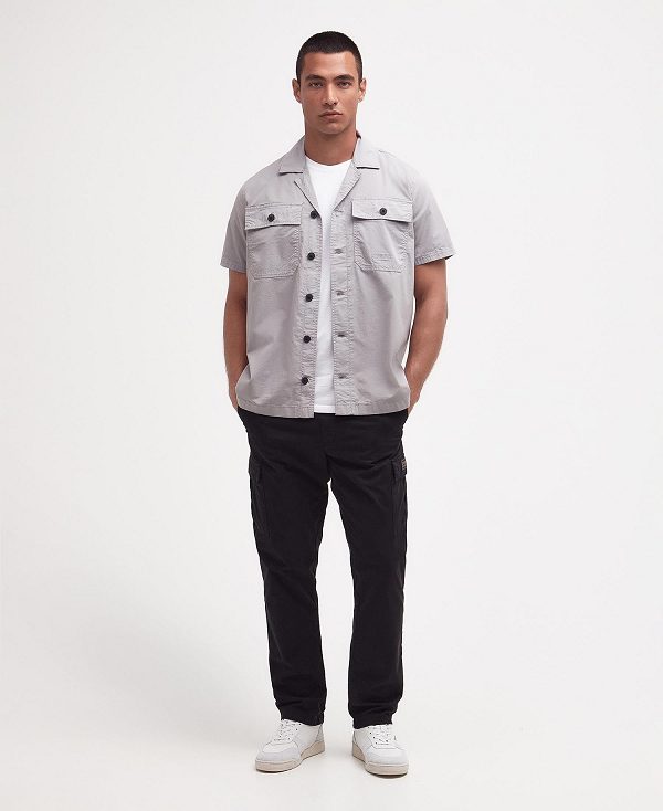 Barbour Belmont Regular Short-sleeved Shirt Ultimate Grey | BABO87747