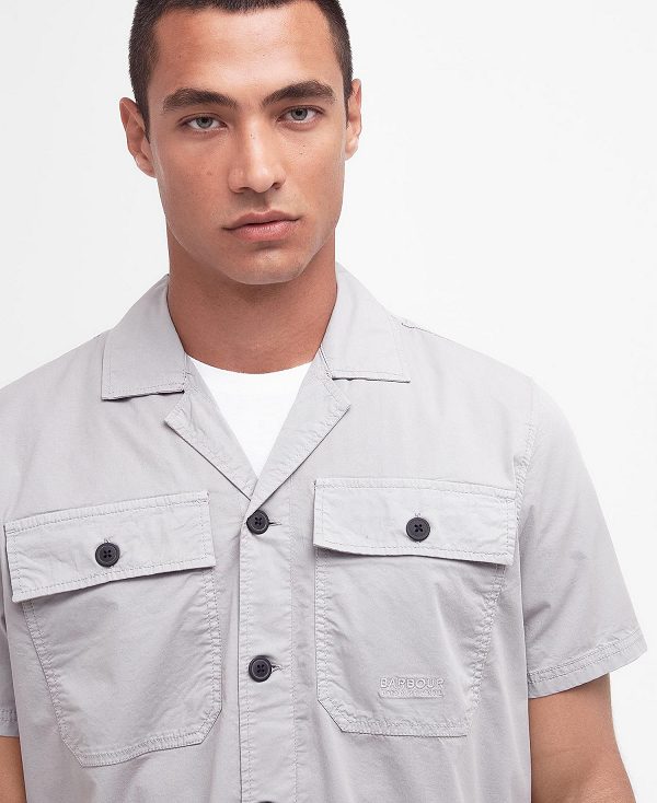 Barbour Belmont Regular Short-sleeved Shirt Ultimate Grey | BABO87747