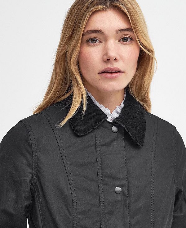 Barbour Belsay Wax Jacket Black | BABO89224