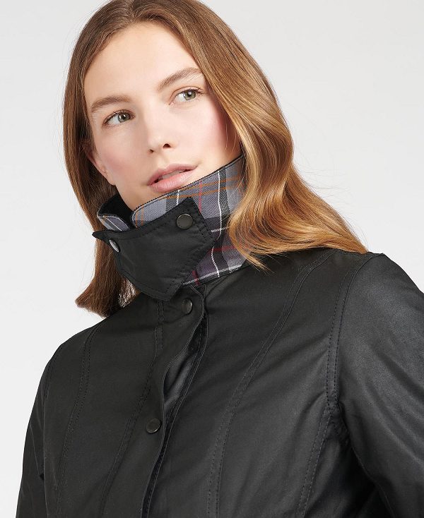 Barbour Belsay Wax Jacket Black | BABO89224