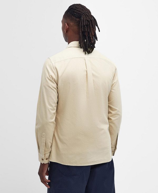 Barbour Bentham Long-sleeved Shirt Putty | BABO87682