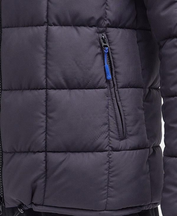 Barbour Benton Quilted Jacket Black Carbon | BABO87321