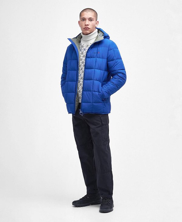 Barbour Benton Quilted Jacket Bright Blue | BABO87320