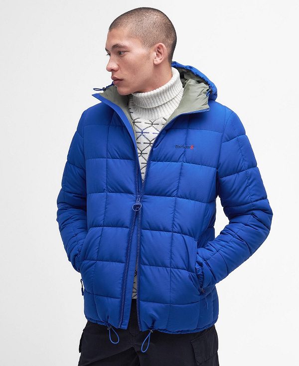 Barbour Benton Quilted Jacket Bright Blue | BABO87320