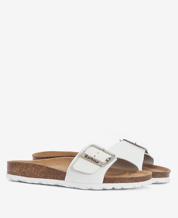 Barbour Benton Sandals Classic White | BABO89905