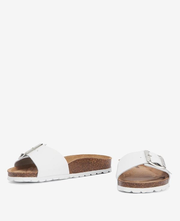 Barbour Benton Sandals Classic White | BABO89905