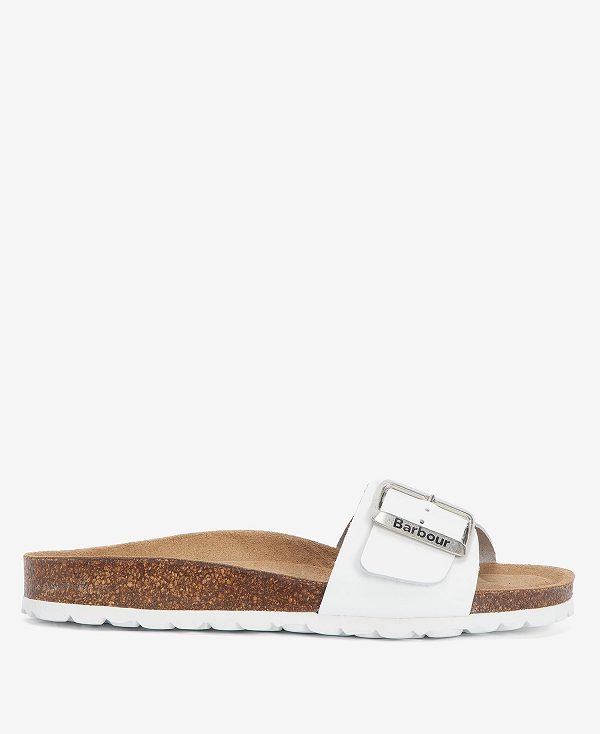 Barbour Benton Sandals Classic White | BABO89905