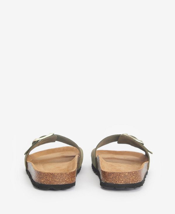 Barbour Benton Sandals Olive | BABO89896