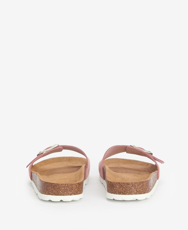 Barbour Benton Sandals Pink Suede | BABO89895