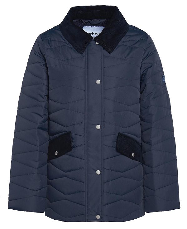 Barbour Berryman Quilted Jacket Dark Navy | BABO89284