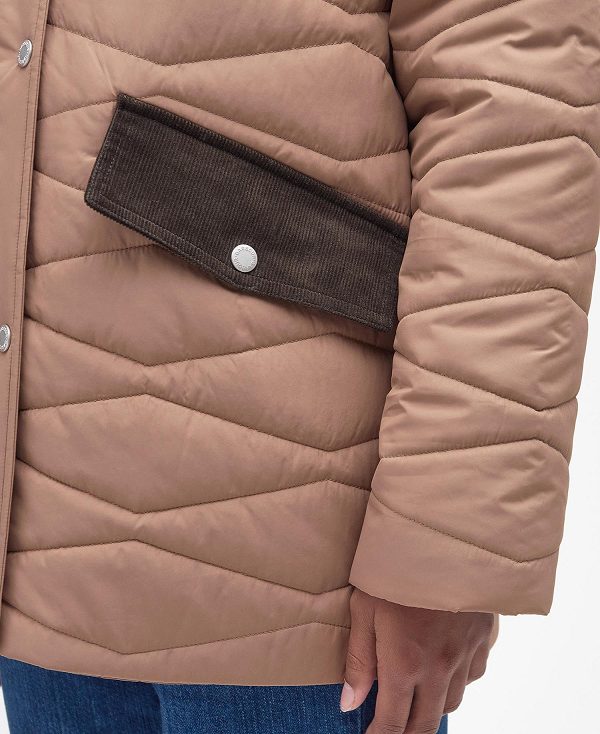 Barbour Berryman Quilted Jacket Nougat | BABO89285