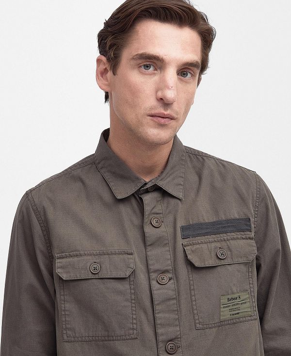 Barbour Bidlam Overshirt Tarmac | BABO87956