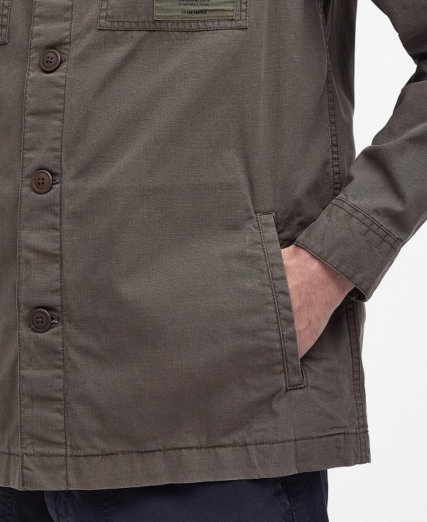 Barbour Bidlam Overshirt Tarmac | BABO87956