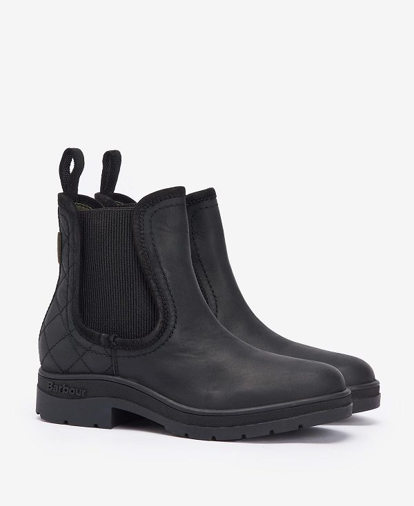 Barbour Birch Chelsea Boots Classic Black | BABO89888