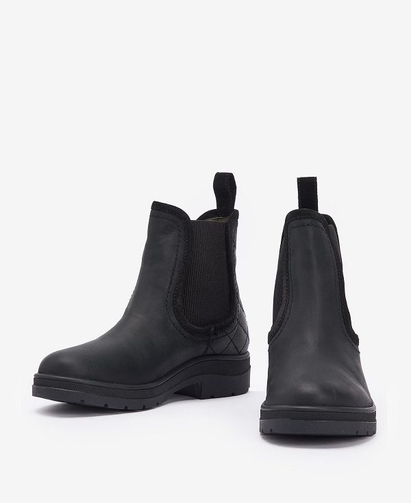 Barbour Birch Chelsea Boots Classic Black | BABO89888