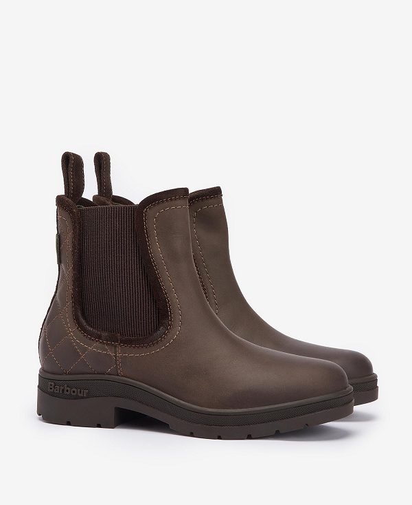 Barbour Birch Chelsea Boots Classic Brown | BABO89883