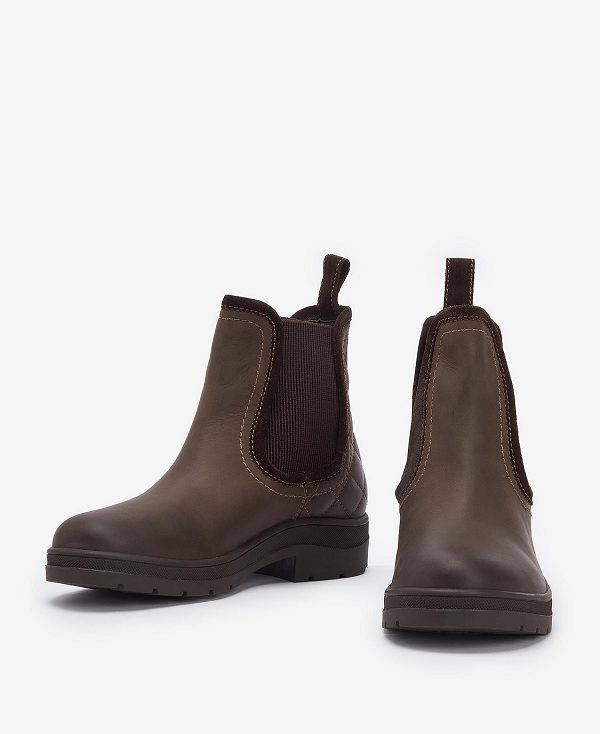 Barbour Birch Chelsea Boots Classic Brown | BABO89883